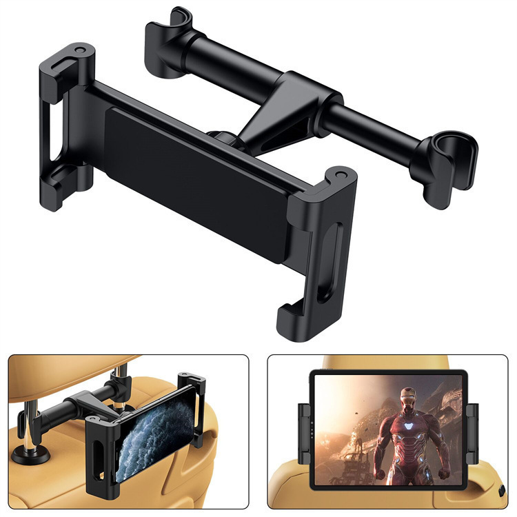 Car Rear Tablet Holder Car Headrest Seat Back Special Mobile Phone Holder Retractable Folding Universal Holder