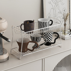 Cross-border kitchen stainless steel utensil rack seasoning cup storage rack multi-layer tabletop floor-standing drainage storage rack