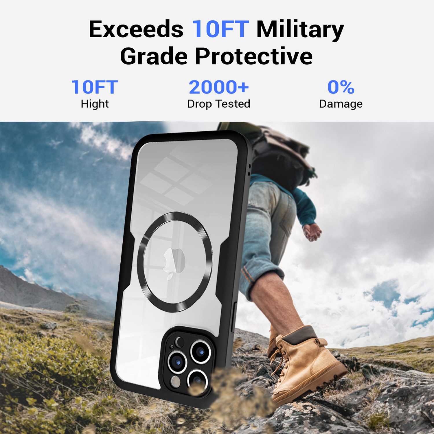 Qicai manyetik emişli iPhone 16 Pro telefon kılıfı Apple 15 kabuk filmi hepsi bir arada tam kapsamlı 14pm düşmeye karşı dayanıklı 16e