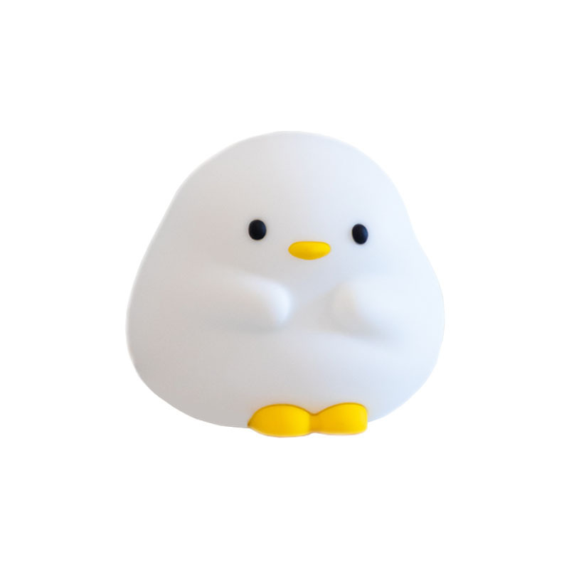 クロスボーダー Dunde Duck ナイトライト寝室のベッドサイド充電式母親と赤ちゃんの睡眠ライトタイマーテーブルランプ子供用シリコーン|undefined
