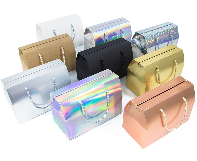 55g Weight Packing Box Event & Party Supplies 1 Piece Quantity Wedding, Banquet, Party Occasion Multicolor Pattern Multicolor Paper Wedding Banquet Party Packing Box Gift Wrapping Supplies 3
