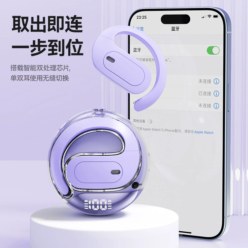 2025 новая Bluetooth-гарнитура, популярная умная AI-переводящая гарнитура M112, мини «кокосовый шарик», открытая Bluetooth-гарнитура
