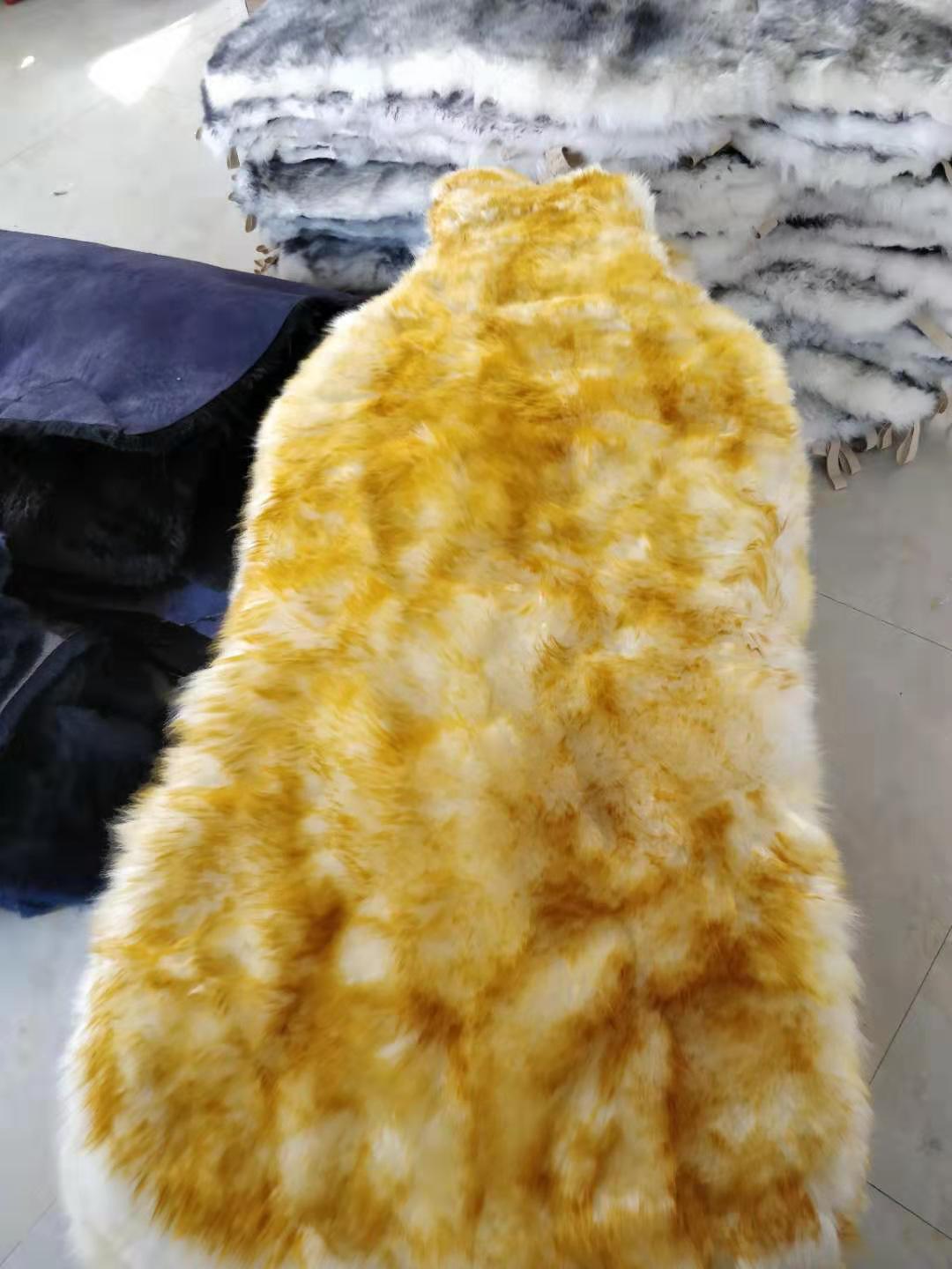 Car Seat Cushion Export Single Piece Winter Wool Cushion Goatskin Cushion Export Wool Cushion Fur Integrated Car Seat Cushion