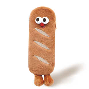 Authentic Baguette Pencil Bag Toast Funny Stylish Trendy Creative Student Stationery Cartoon Miscellaneous Bag School Supplies