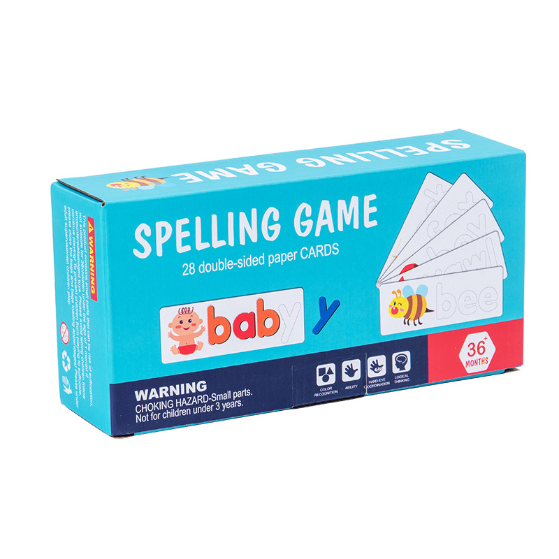 Juego transfronterizo de ortografía de madera para niños 26 letras en inglés práctica de ortografía educación temprana juguetes educativos cognitivos image 6