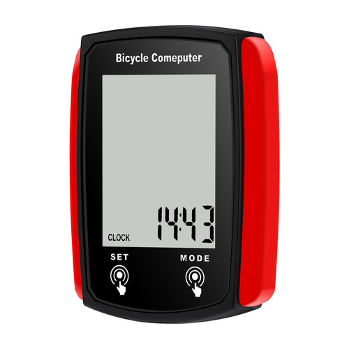Mountain road self-propelled wired code meter large screen English waterproof luminous speedometer speedometer touch screen code meter