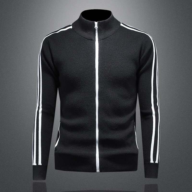 European Station 2026 Autumn/Winter New Style Stand Collar Cardigan Sweater Zipper Jacket 2506