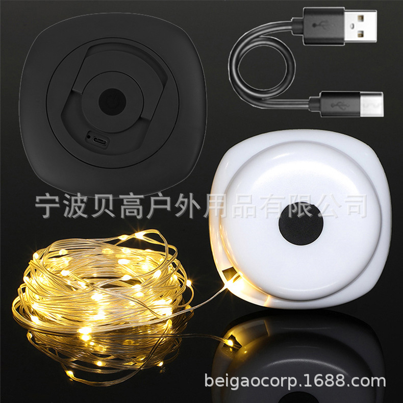 Iluminación de Navidad camping luz LED luz con tienda al aire libre campamento linterna recargable larga resistencia camping Luz