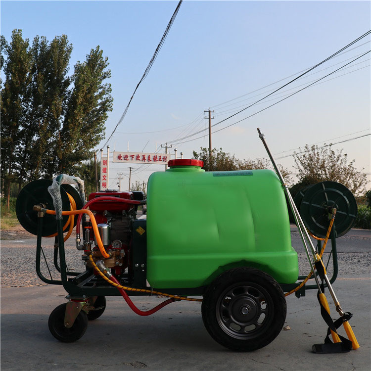 养殖农用商用电动高压喷雾器 手推打药机推车式喷雾消毒一体机