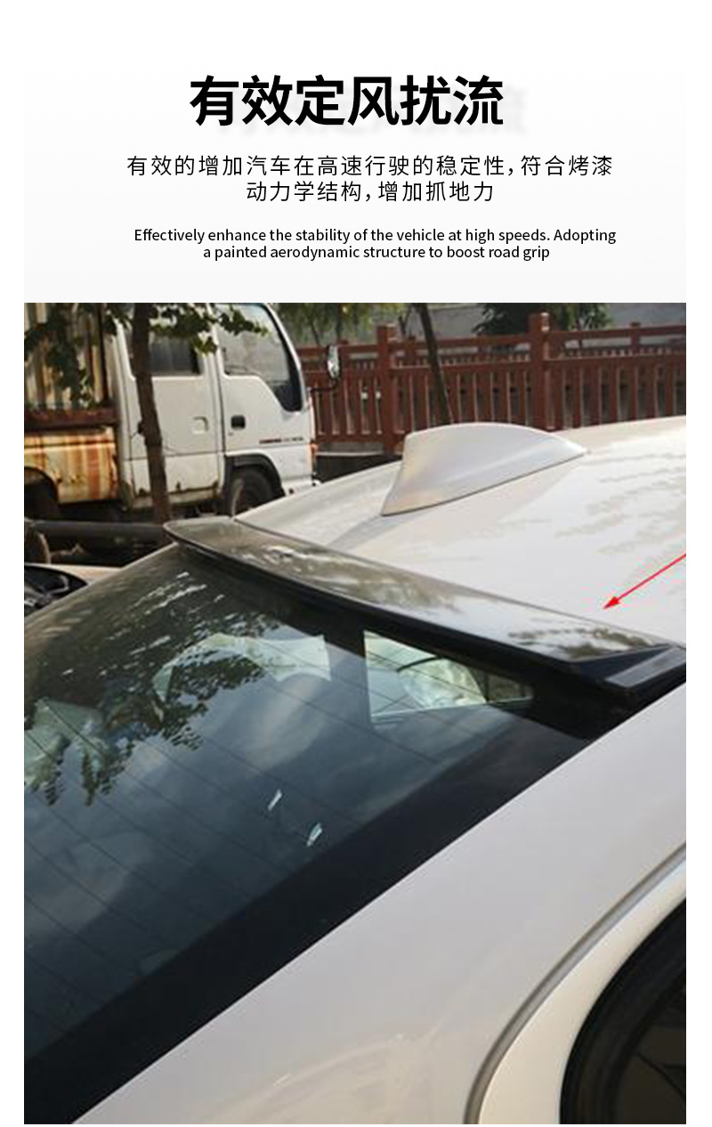 Suitable for Bmw F30 3 Series Sedan, Dedicated Roof Wing, Original Replacement Type, No-Drill Rear Window Spoiler Exterior Part