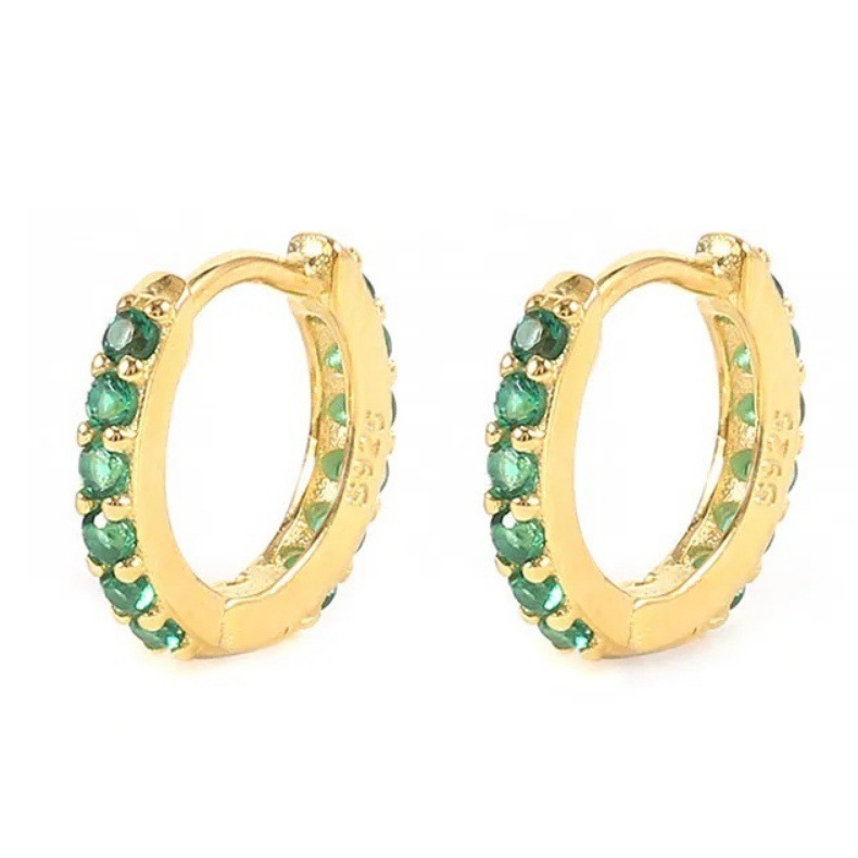 1 Pair 925 Sterling Silver Round Earrings display picture 4