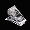 Transparent crystal, nail polish for manicure, styling, clips included