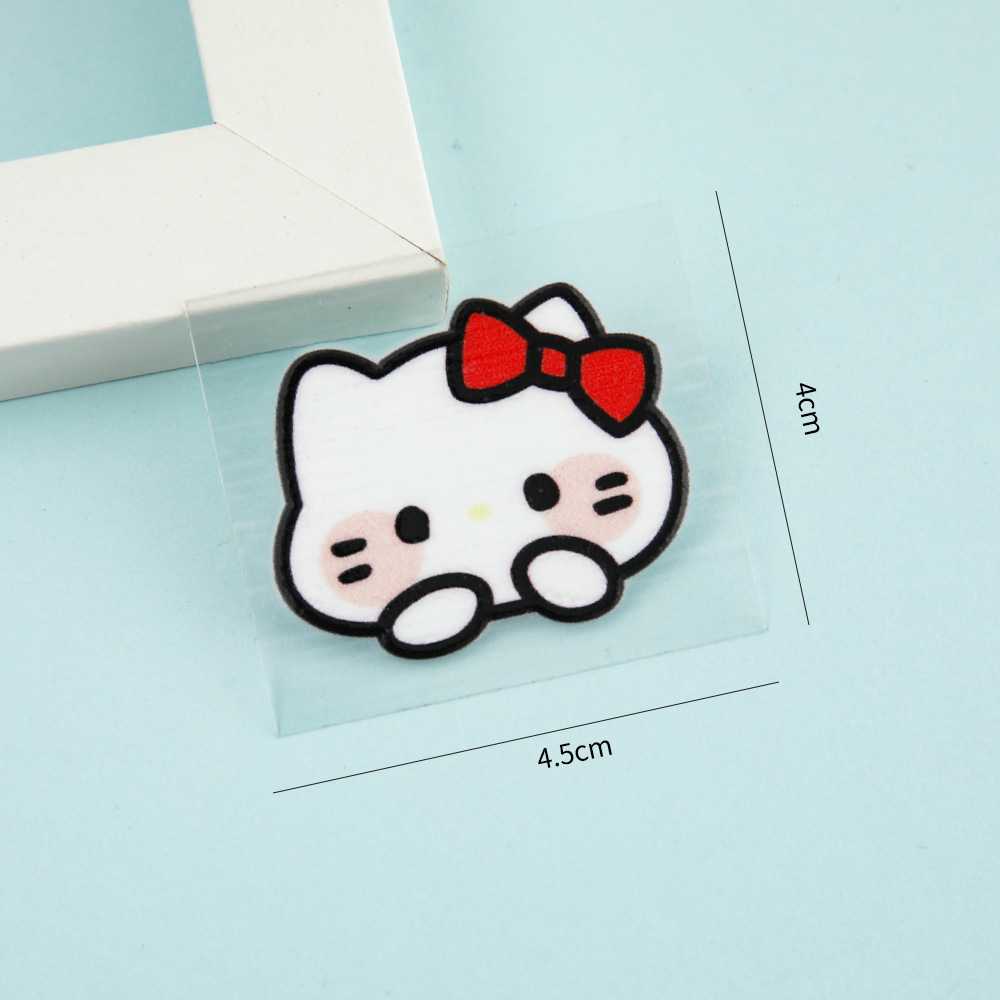 Caramelo color DIY pegatinas lentes de contacto caja portátil simple transparente doble caja compañero caja de alto valor de belleza pupila caja