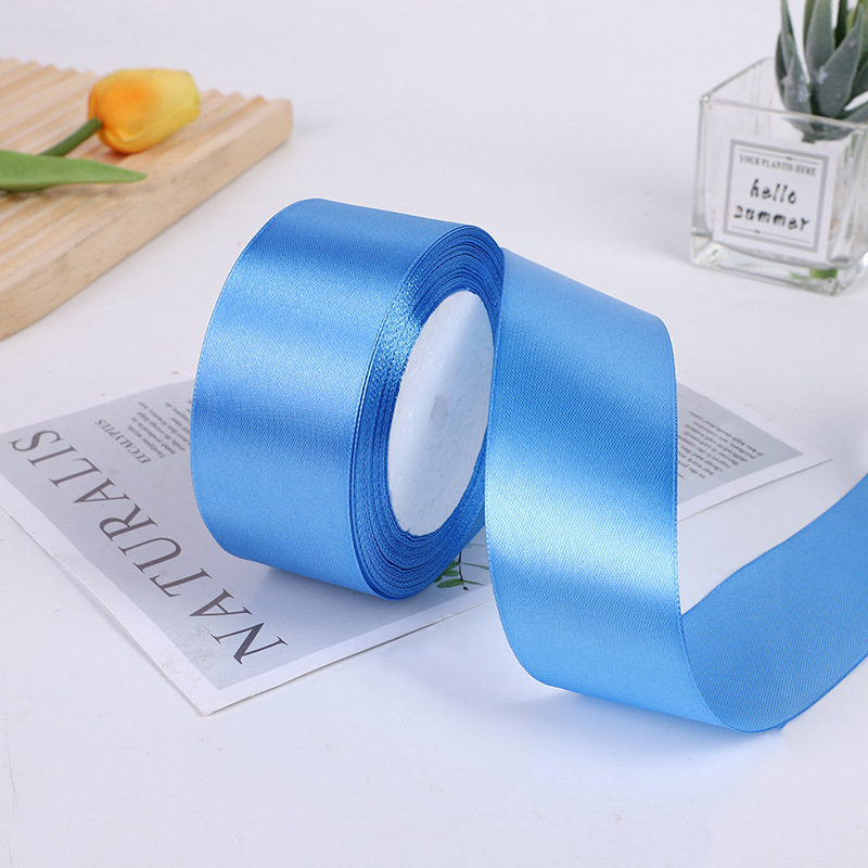 Cinta de poliéster de color de 5cm Diy decoración de boda, ramo de cinta, embalaje de regalo, cinta de cinta, fábrica de cinta al por mayor