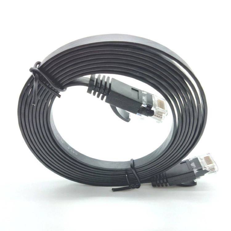 Cross-border Category 6 flat network cable pure copper unshielded Gigabit computer link cable cat6 ultra-thin RJ45 jumper 1 meter