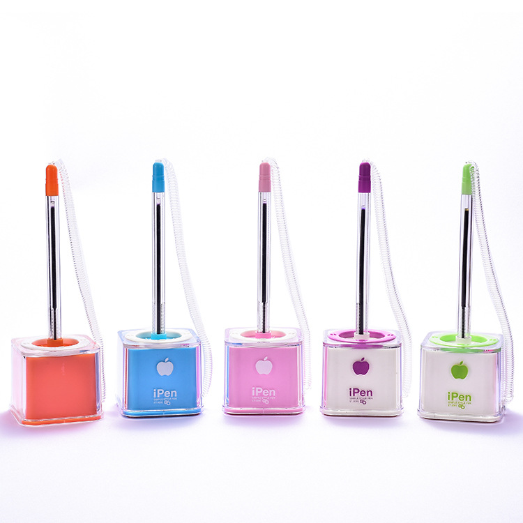 Orange St-3005 Desk Pen Bank Counter Signature Pen Can Print Logo and Replaceable Refill Ballpoint Pen