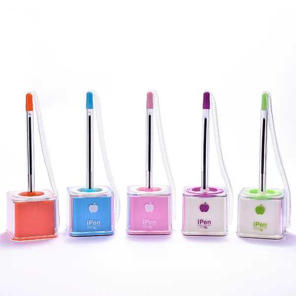 Orange St-3005 Desk Pen Bank Counter Signature Pen Can Print Logo and Replaceable Refill Ballpoint Pen