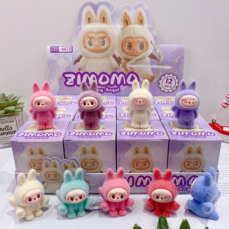 Labubu 漫画植毛フィギュアブラインドボックス高価値かわいいミニ人形デスクトップ装飾モデルギフト|undefined
