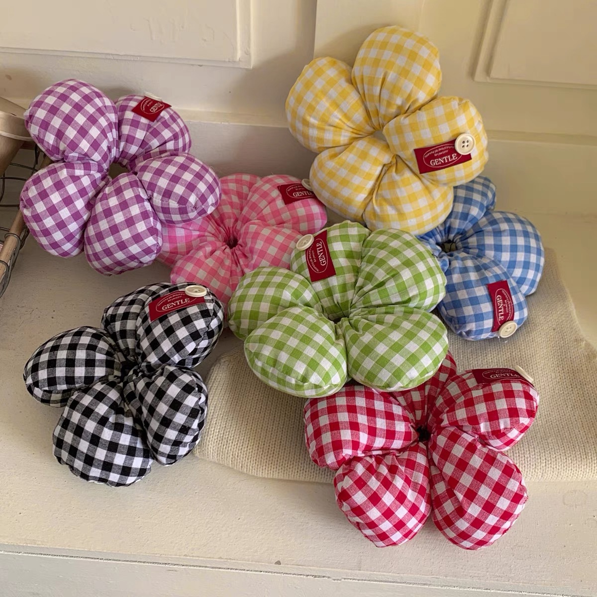 Corrugado de dopamina, lazo para el cabello del intestino grueso, sentido avanzado, flor, cuerda para el cabello, lazo para el cabello, nuevo tocado para niñas y niños