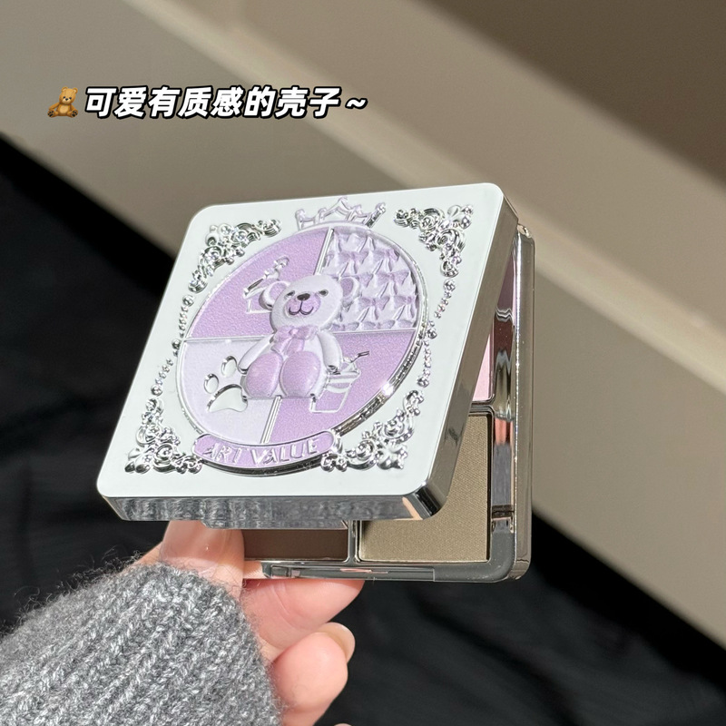ファンタジーベア 5 色アイシャドウパレットは、パウダーが飛散しにくく、パウダーが繊細で、低彩度で、学生向けの濃い顔のメイクアップです。|undefined