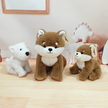 萌宠西高地毛绒玩具坐卧秋田犬公仔网红拉布拉多礼物娃娃儿童玩具