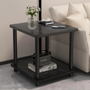 Sofa side cabinet side cabinet small table coffee table living room light luxury high-end square table bedroom bedside storage table
