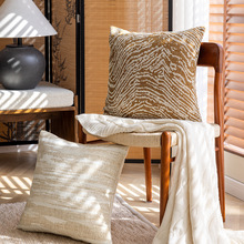 侘寂风沙发抱枕套批发样板房民宿客厅装饰靠枕床头靠垫床上腰靠包