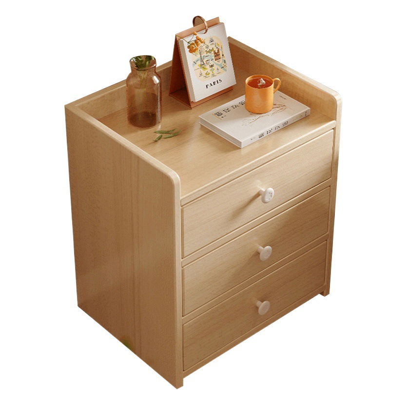 Mesita de noche moderna pequeña | Armario auxiliar para dormitorio o habitación de alquiler | Diseño funcional y simple