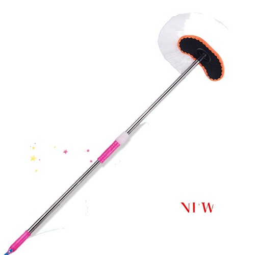 Milk silk car wash brush long pole long handle telescopic soft hair car wash mop water brush car cleaning tool mop factory