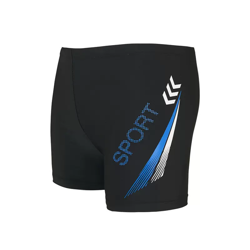 工厂直销新款男士泳裤平角成人泳裤加肥加大泳裤男士高腰保守泳裤