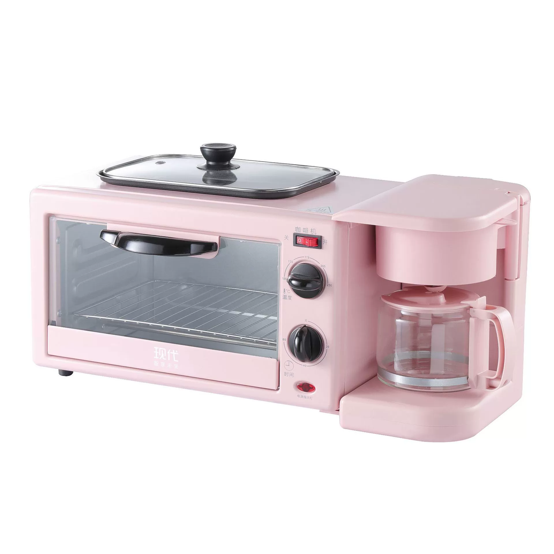 Sanheye multi -function breakfast machine 110V220V home multi -scholar furnace 3 in 1 breakfast cross -border foreign trade