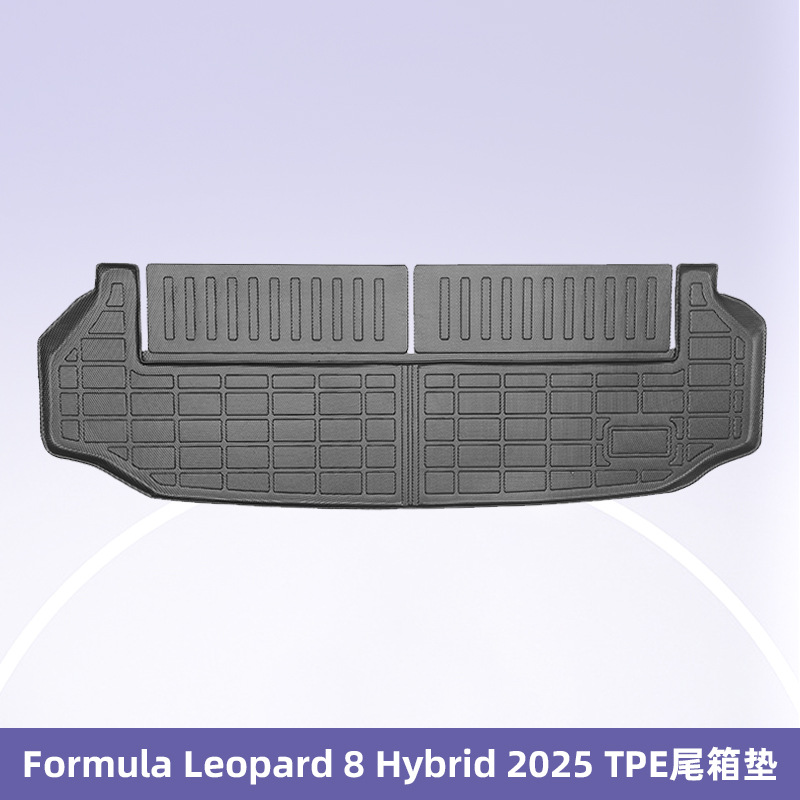 Para Fórmula Leopard 8 Hybrid 2025 TPE Foot Pad 3D All-Weather Mat