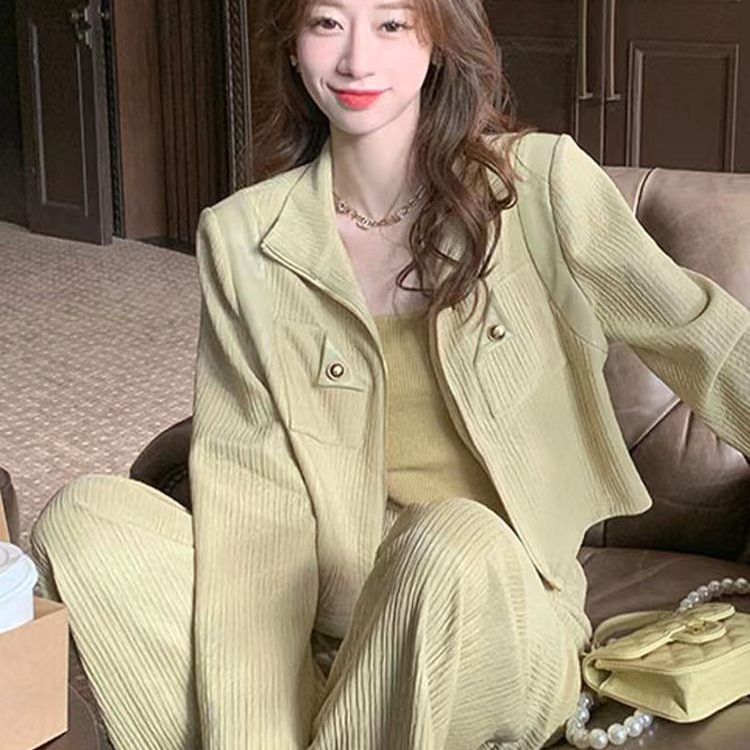 轻奢气质小香风套装女2025早秋新款减龄洋气显瘦时尚精良两件套女|undefined