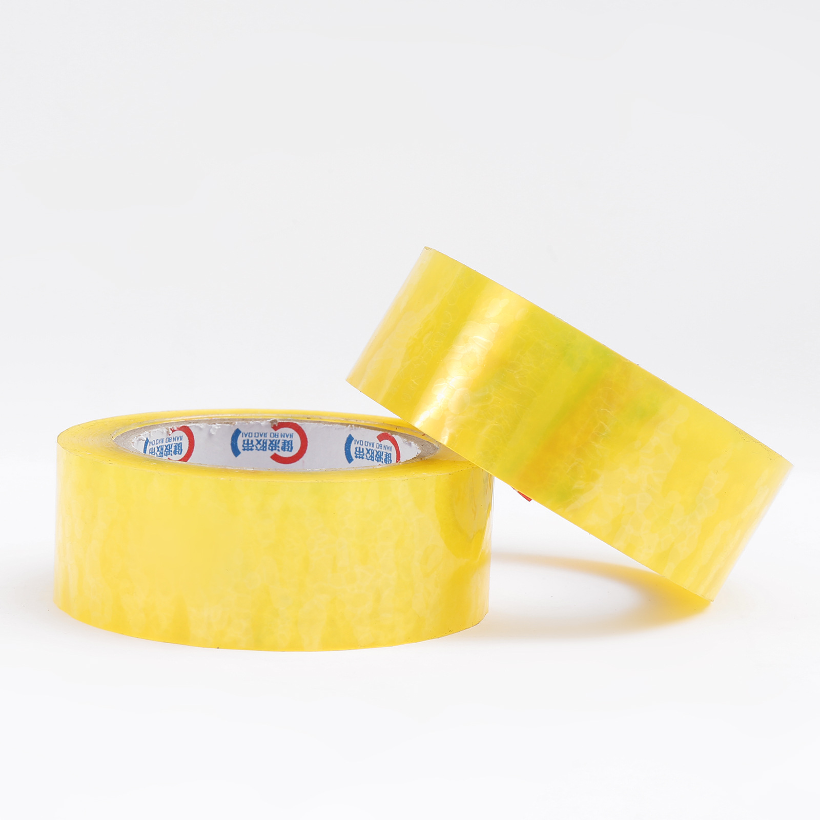 Cintas adhesivas transparentes, lotes de cajas grandes, cinta de embalaje expreso, cinta de embalaje transparente, alta viscosidad, tela adhesiva espesa amarilla