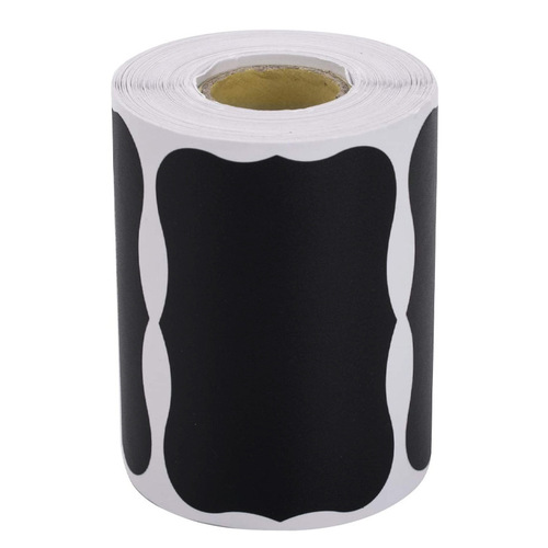 Wholesale 300 sheets/volume blackboard label stickers PVC removable waterproof labels irregular shape marking stickers