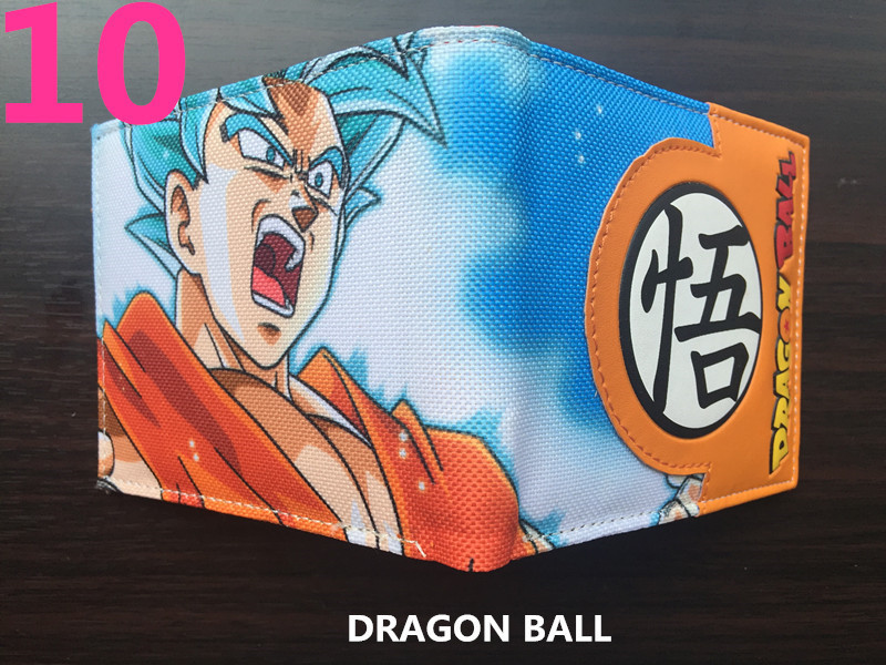Anime Dragon Ball periférico dinero corto wukong Wu palabra estudiantes masculinos y femeninos corto monedero titular de la tarjeta en stock
