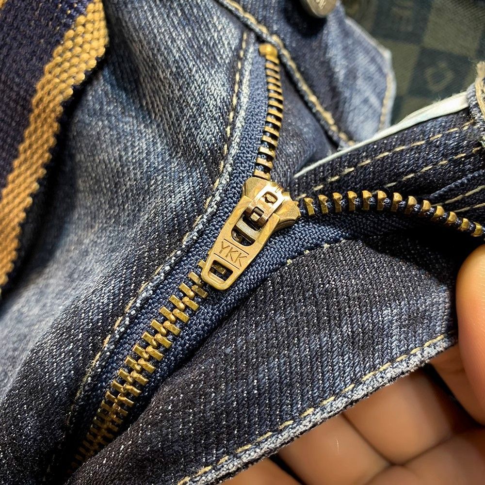 2024 Spring Jeans Men's Korean Edition Trendy Embroidery Fit Slim Straight Leg Fashion Versatile Casual Pants_mkmklike.com