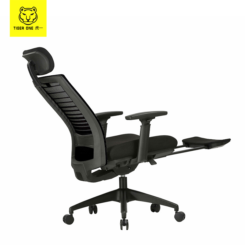 Huyi muebles de oficina silla de oficina ergonómica siesta almuerzo descanso escritorio de oficina jefe silla con cintura soporte doble espalda net
