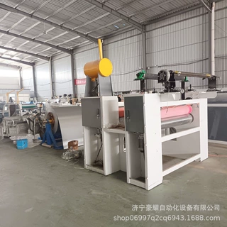 50公分宽金属板覆膜机镀锌钢卷胶皮冲压垫片复合机卷对卷贴合机