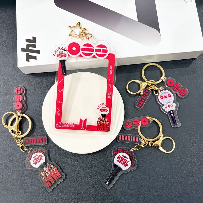 Bts Tour Card Frame Keychain Idol Card Holder Sk Pendant Accessories Celebrity Merchandise