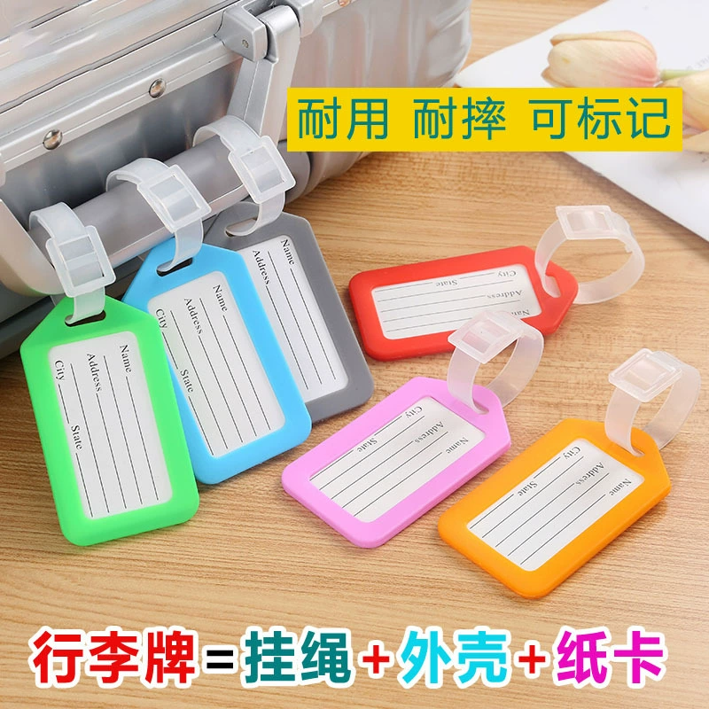 Пластиковая багажная бирка Чемодан Бирка накладной Деловые поездки Род Багажная бирка Идентификационная карточка Бирка самолета