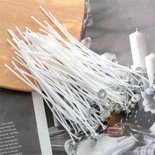 DIY15厘米100支贴纸固定器蜡芯棉线紧密编织蜡烛芯酥油灯芯套装