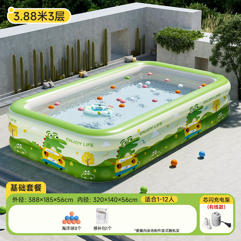 Dinosaur, base swimming pool, 3.88meter, 3 floors