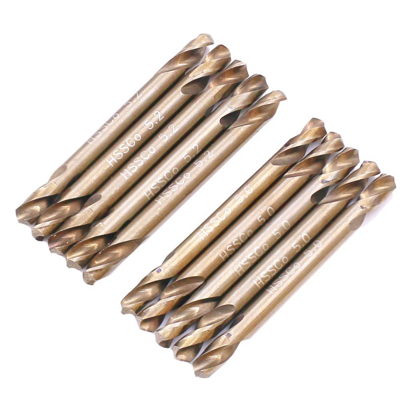 HSS-M35 Двухголовочное кобальтсодержащее спиральное сверло из нержавеющей стали, медной алюминиевой железной пластины, полностью отшлифованное сверло с прямым хвостовиком