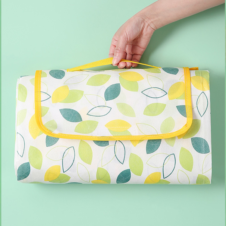 Travel folding handheld carpet