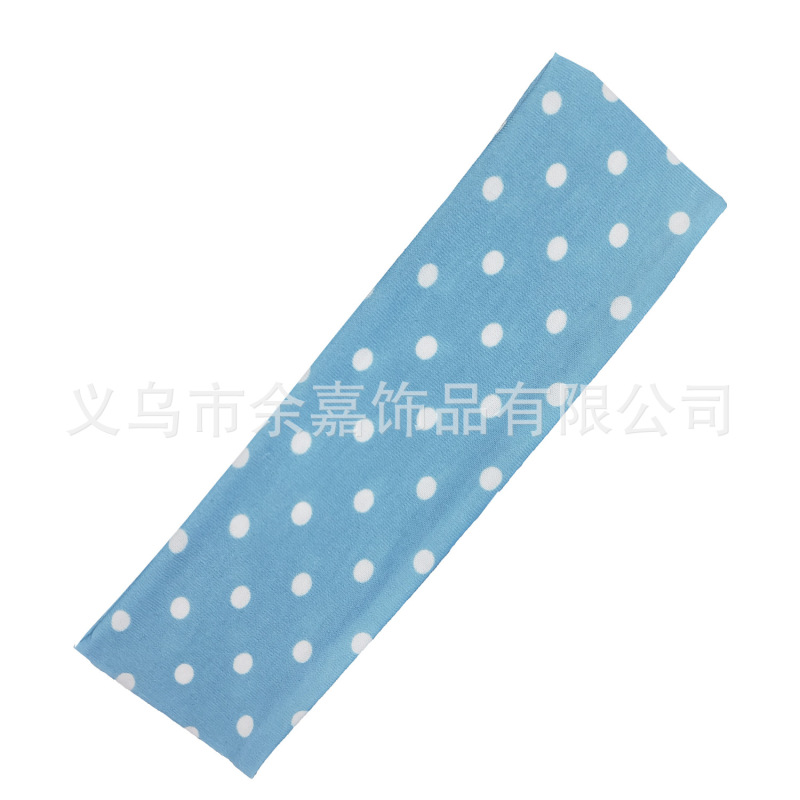 欧美瑜伽弹力头带运动健身跑步吸汗束发带韩版素色头饰头巾发箍|undefined