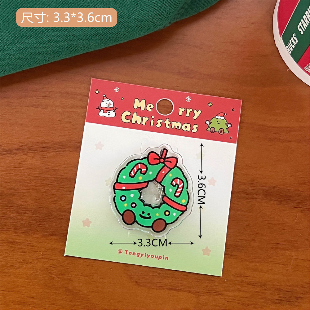 11 # Clip de PPT de corona de Navidad