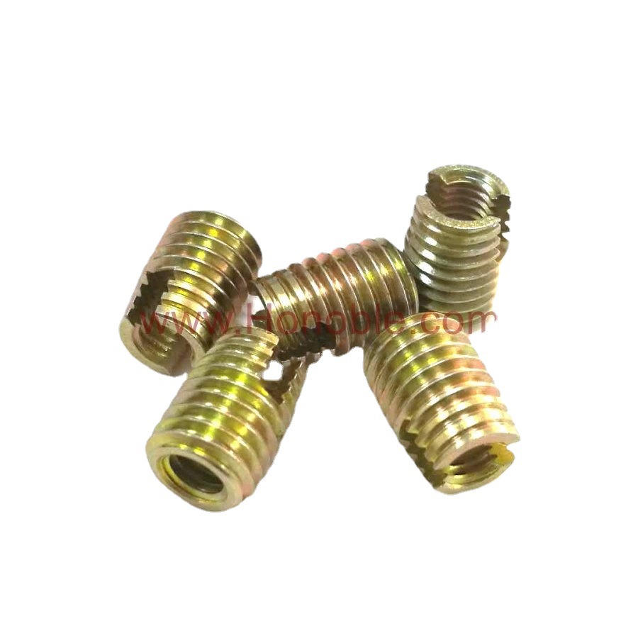 KKV碳钢+热处理螺套，碳钢镀蓝锌加硬螺套，深圳自攻螺套专业生产