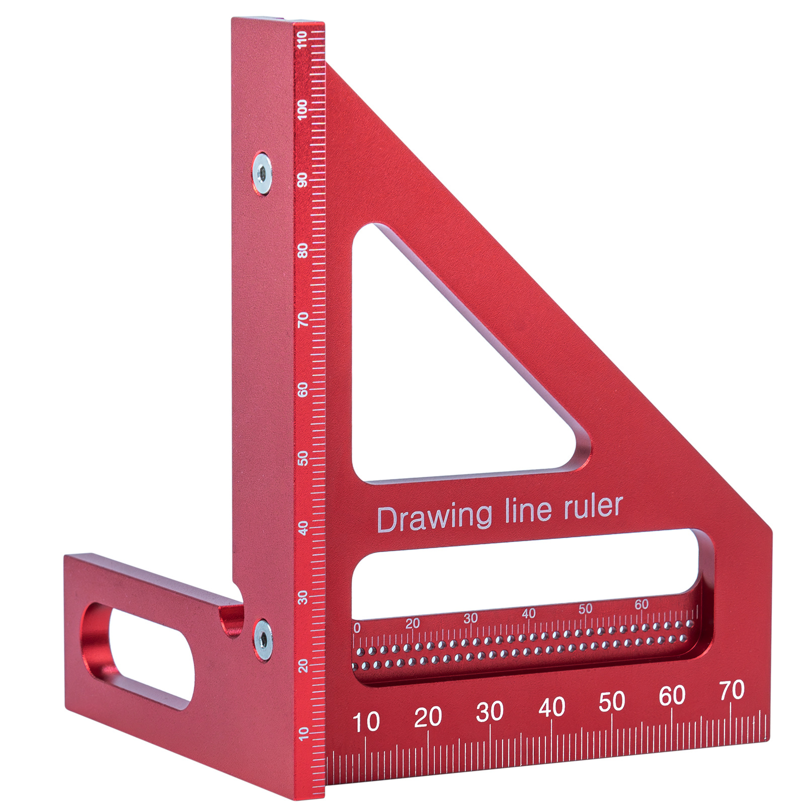 全新木工划线尺三角尺直角尺角度尺划线器划线规角度器铝合金尺