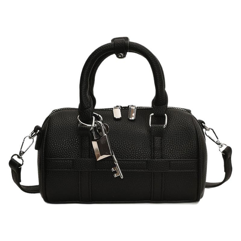 Fashion Women's Bowling Bag 2025 Autumn New Arrival Minimalist Niche Trendy PU Leather Shoulder Crossbody Work Bag - Thumbnail 5